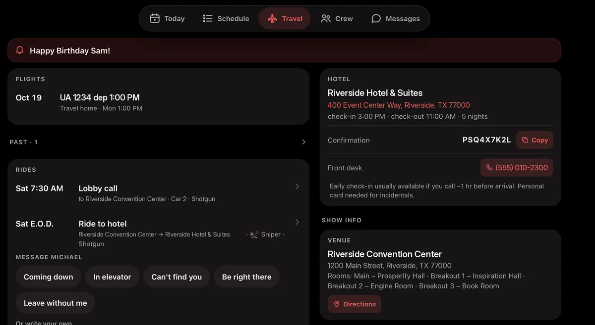 Flights, hotels, rides. One tab. — ProdSquad screenshot